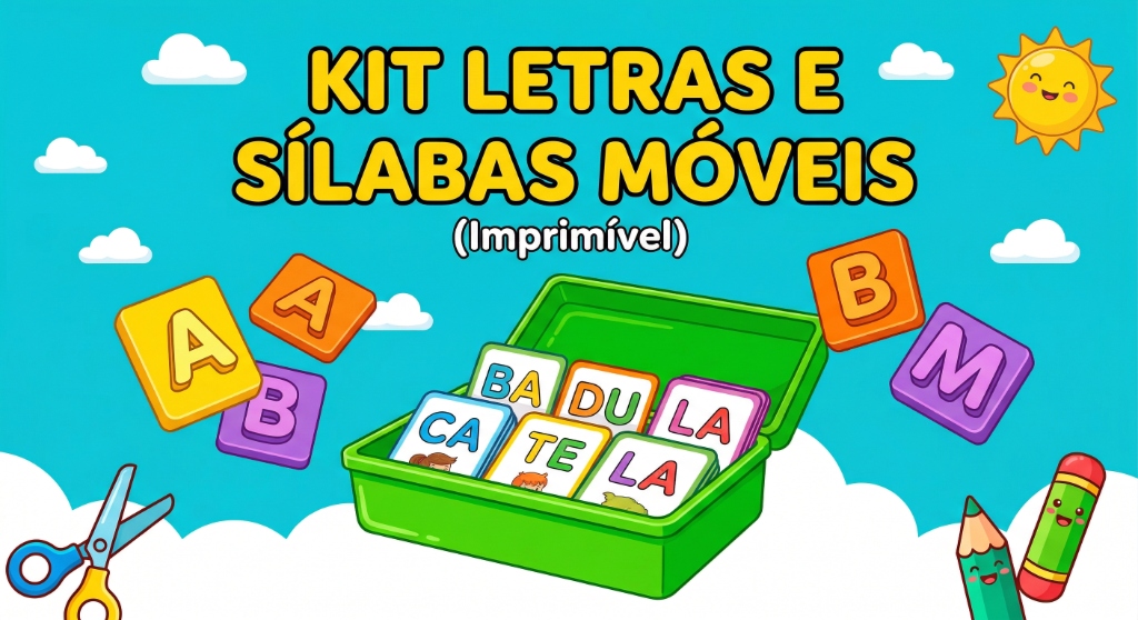 Kit Letras e Sílabas Móveis Imprimível